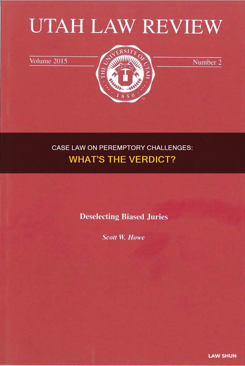 what has previous case law determined regarding peremptory challenges