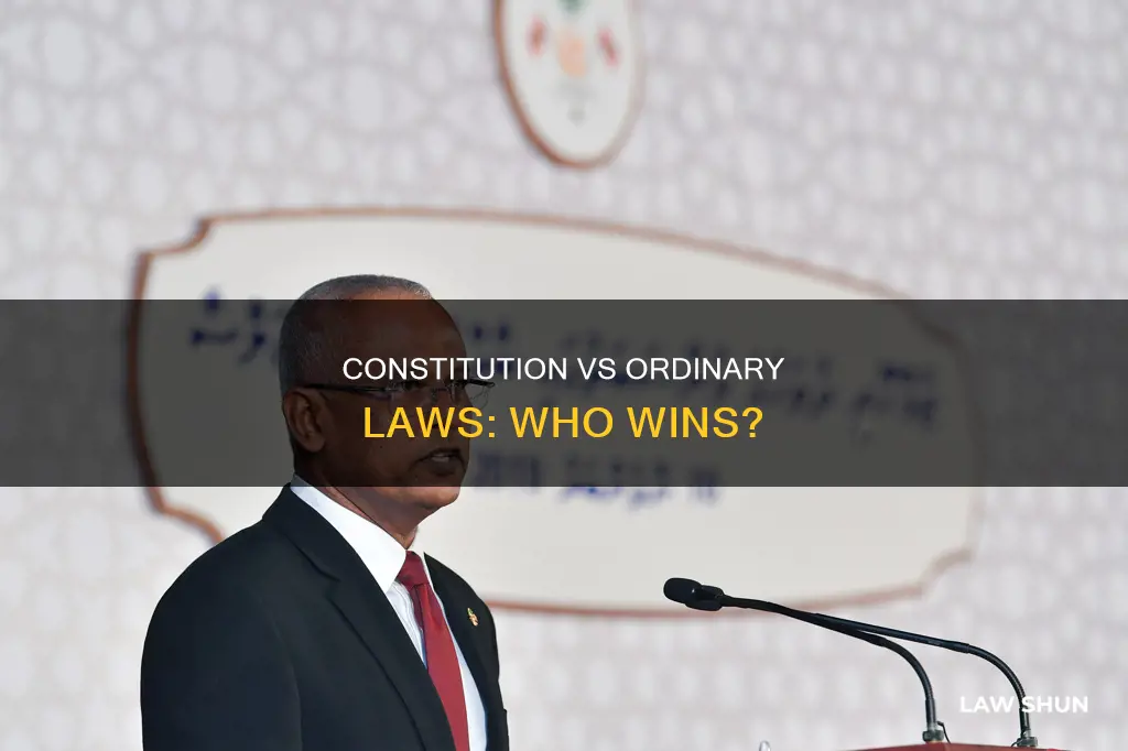 what has supremacy the constitution or ordinary laws