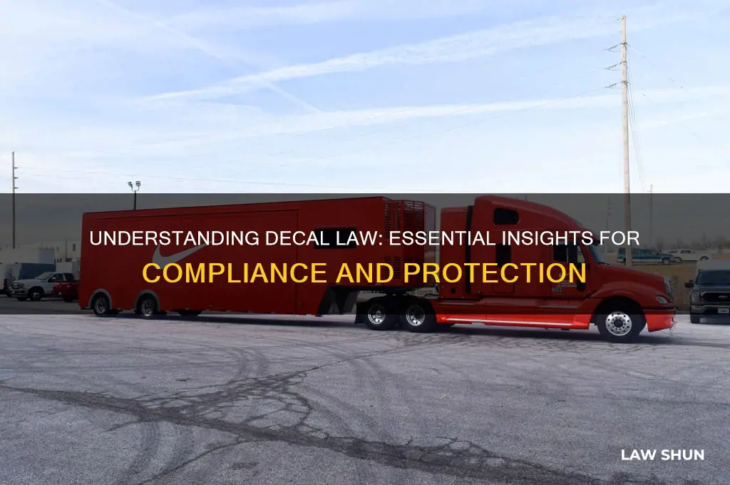 what i need to know about decal law