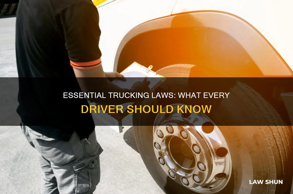 what i need to know about trucking laws