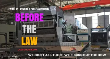 Fully Automatic Purchase: Legal Implications Before the Law Changed