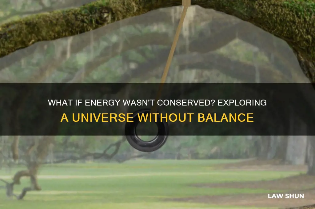what if the law of conservation of energy want true
