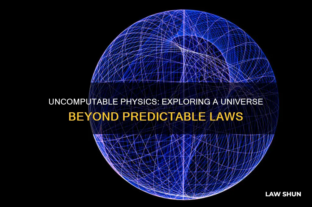 what if the laws of physics had been uncomputable functinos