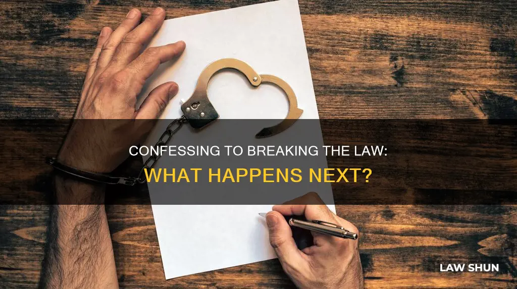 what if you confess to breaking a law