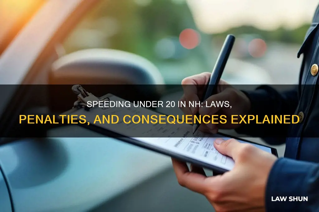 what if you speed and youre under 20 nh laws