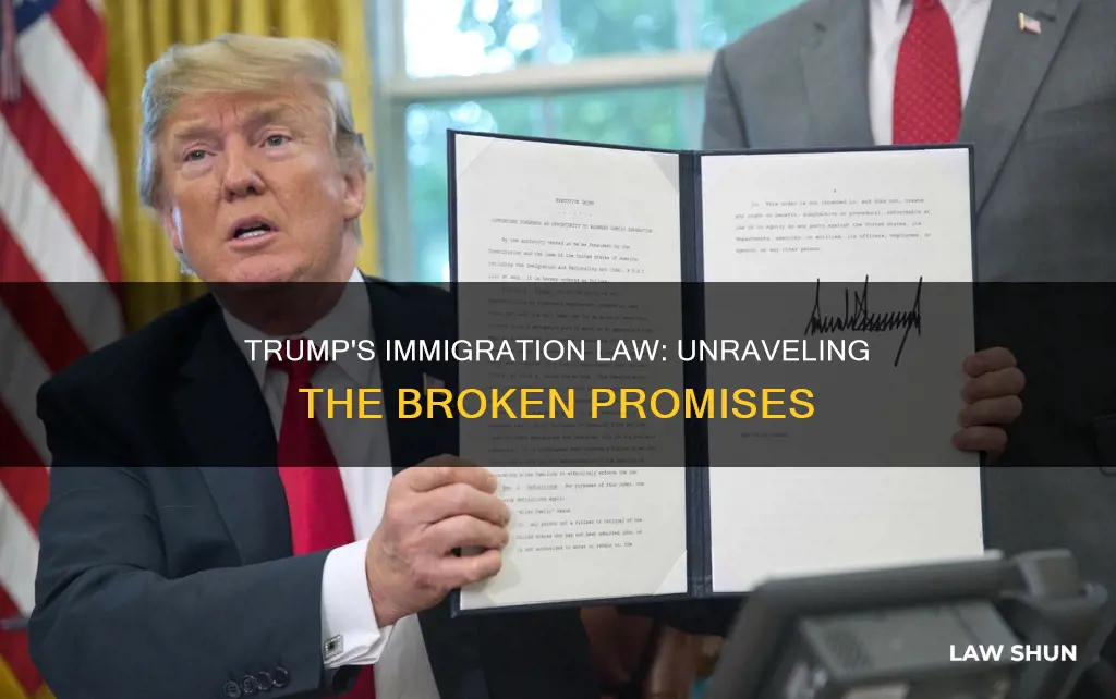 what immigration law is trump breaking