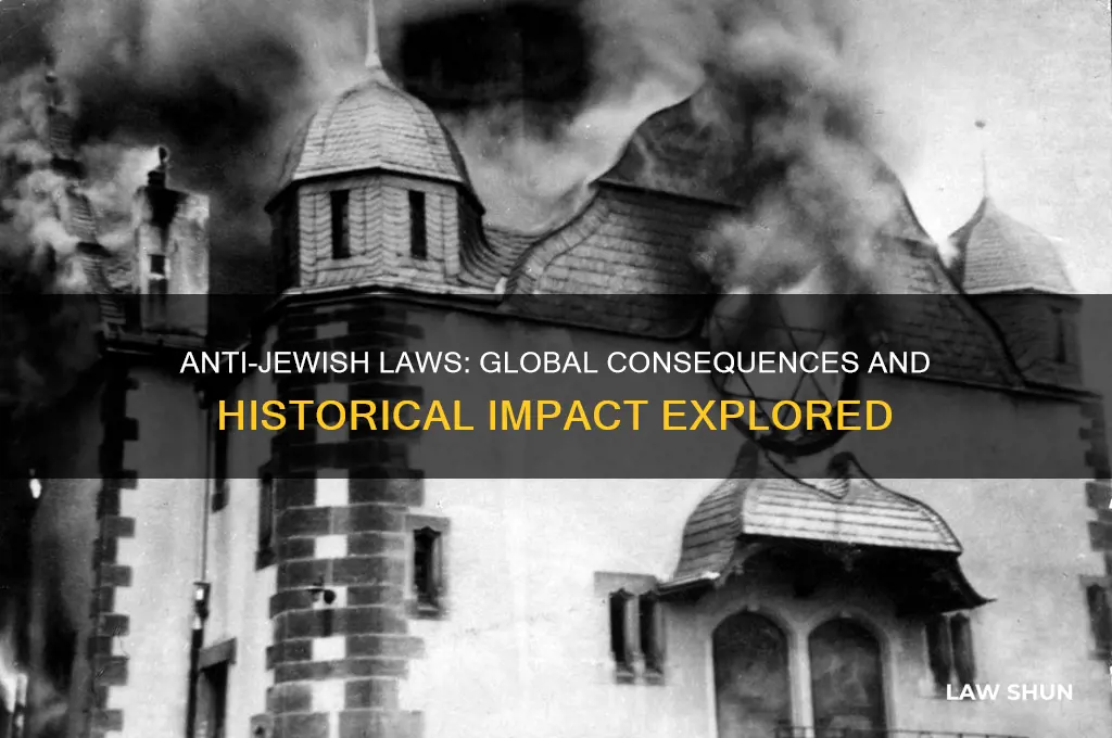 what impacts on the world did anti jewish laws have