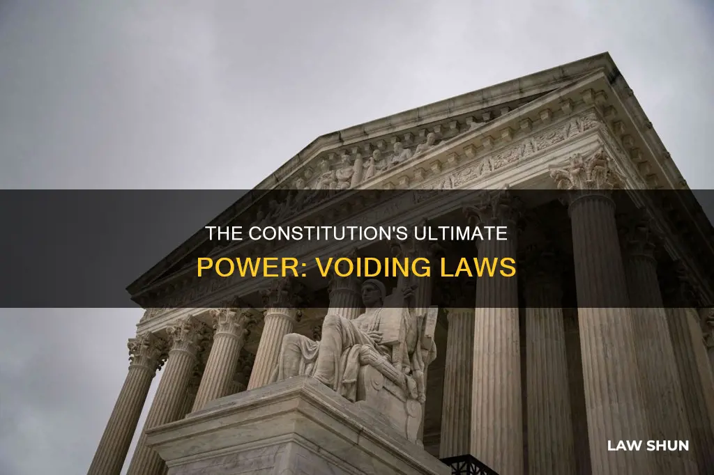 what in the constitution allows you to void a law