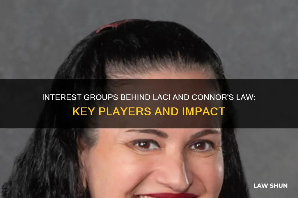 what interest groups were involved in laci and connors law
