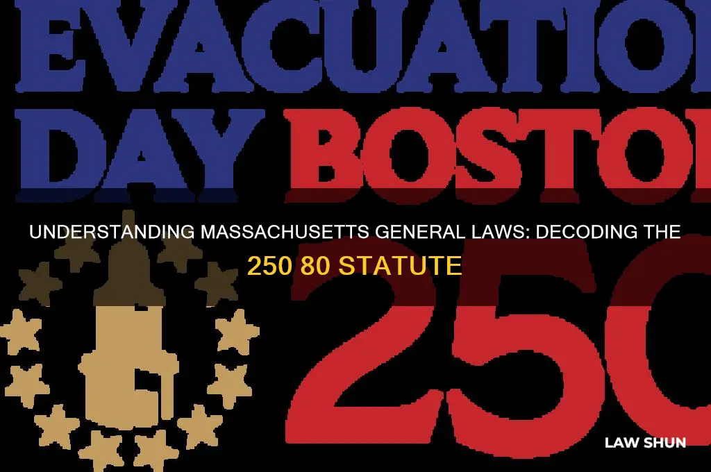 what is a 250 80 according to massachusetts general laws