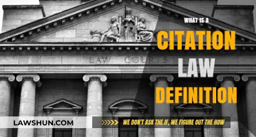 Understanding Citation Law: Definition, Purpose, and Legal Implications Explained