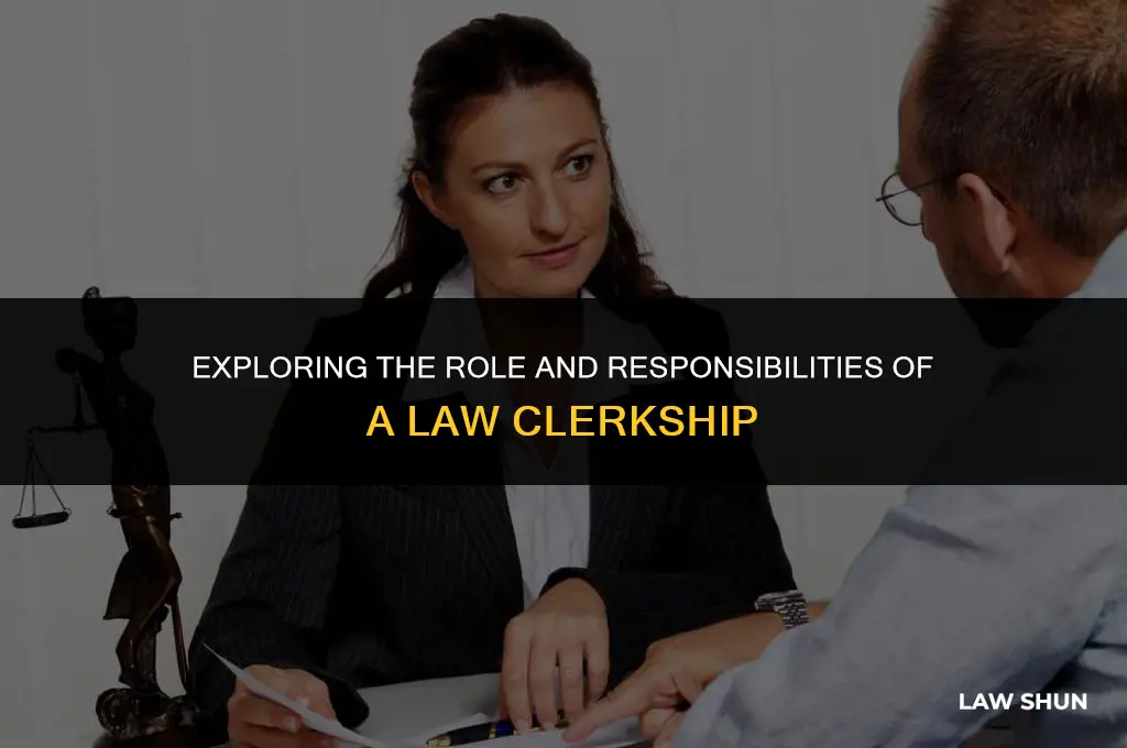 what is a clerkship in law