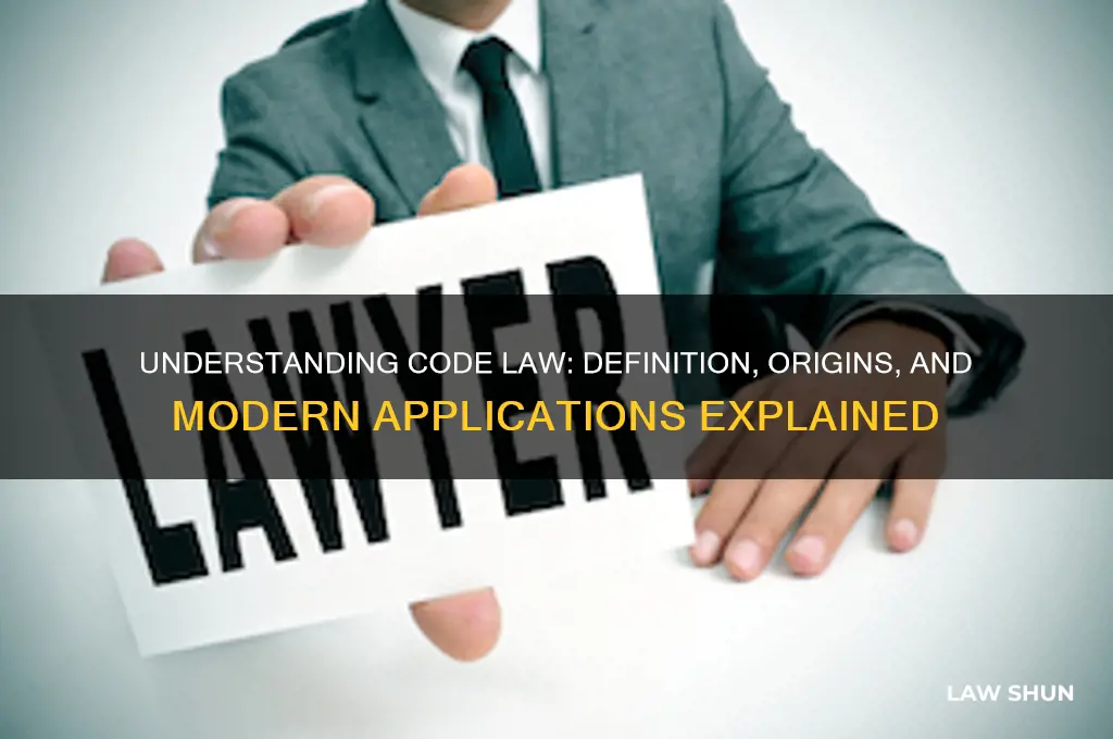 what is a code law definition