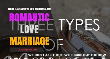 Common Law vs. Romantic Love Marriage