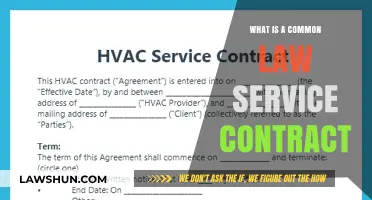 Understanding Common Law Service Contracts