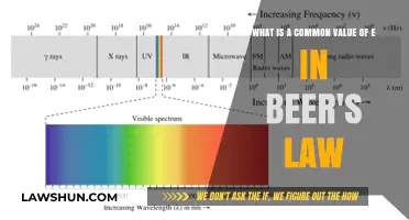 Understanding Beer's Law: The Significance of Absorbance Value 'E