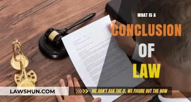 Understanding Conclusions of Law: A Comprehensive Guide