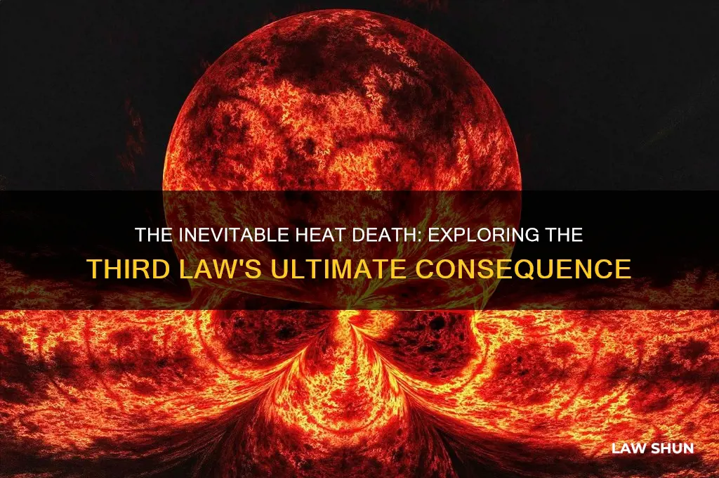 what is a consequence of the third law of thermodynamics