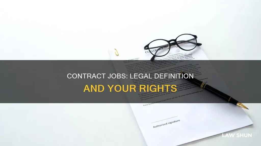 what is a contract job by law