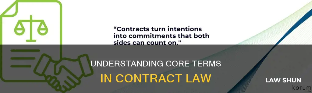 what is a core term contract law