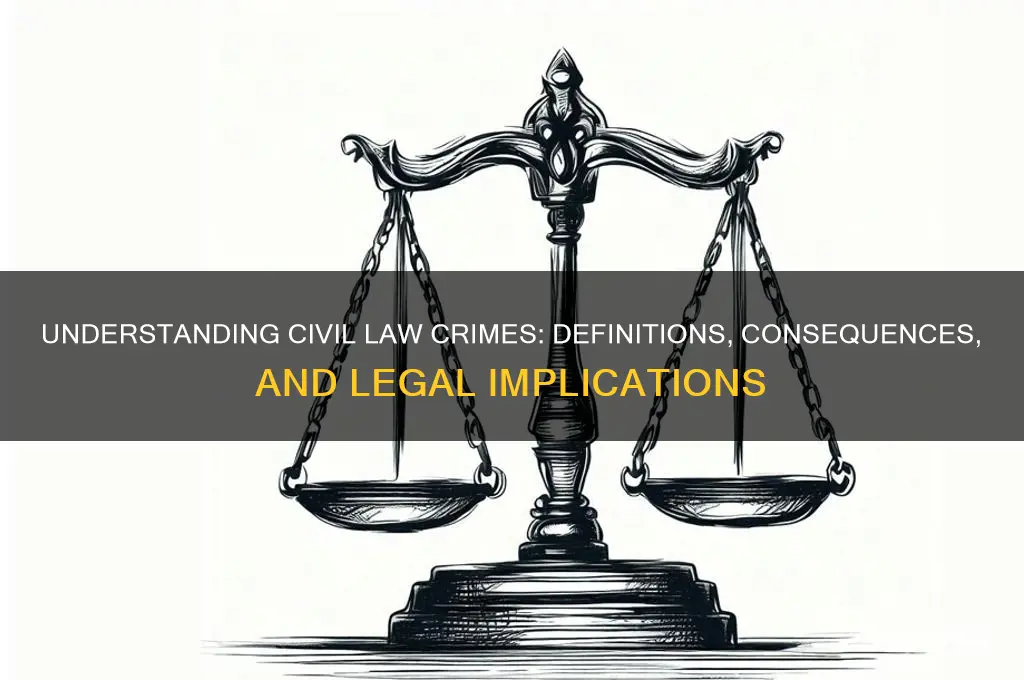 what is a crime in civil law