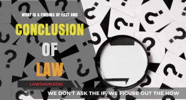 Understanding Findings of Fact and Conclusions of Law in Legal Cases