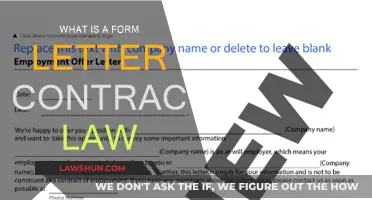 Understanding Form Letters in Contract Law