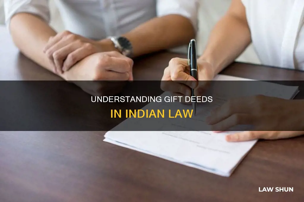 what is a gift deed in indian law