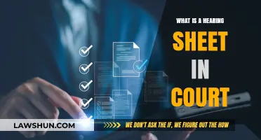 Understanding Hearing Sheets: Essential Court Documents Explained Simply