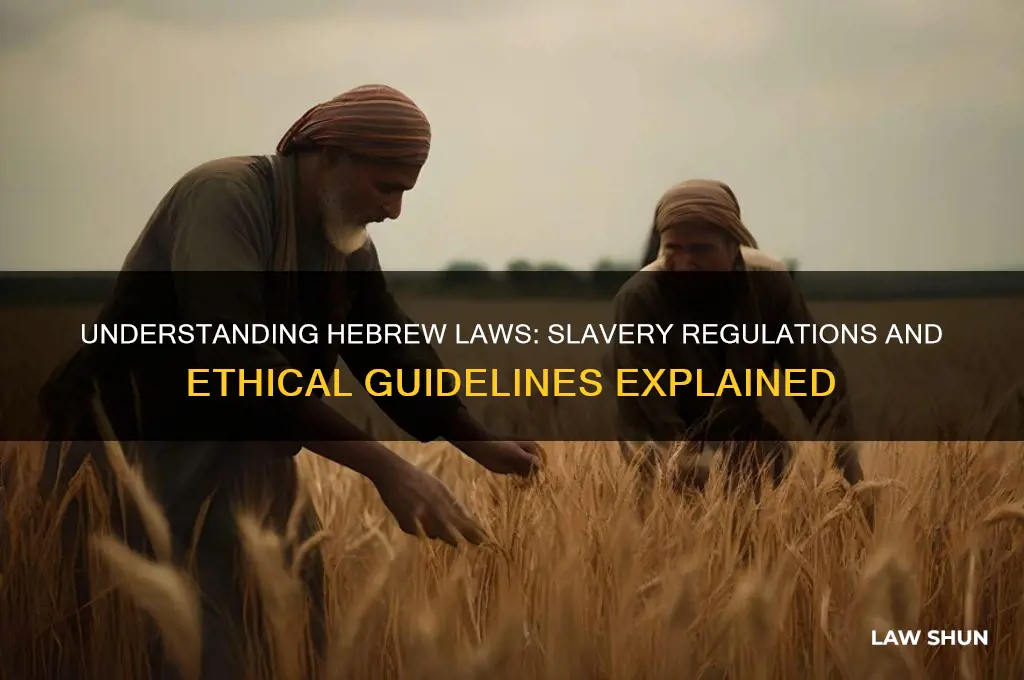 what is a hebrew laws regarding slavery