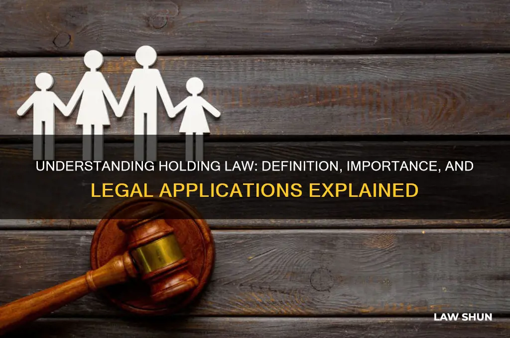 what is a holding law definition