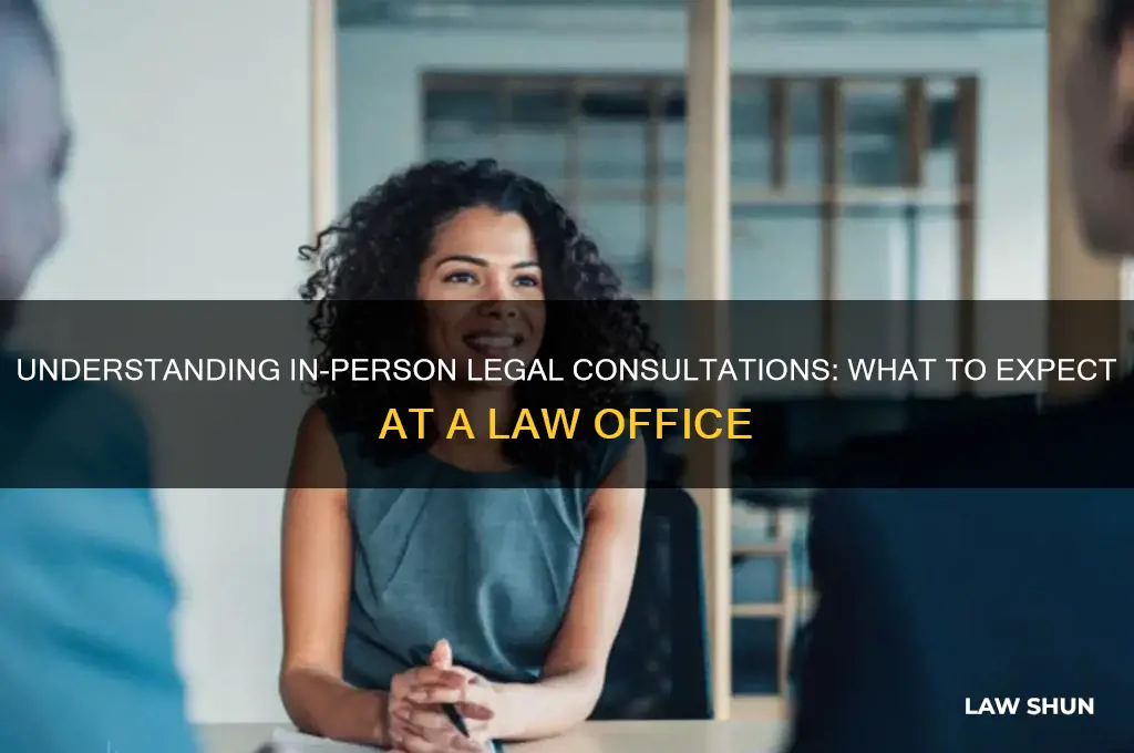 what is a in person consultation at a law office