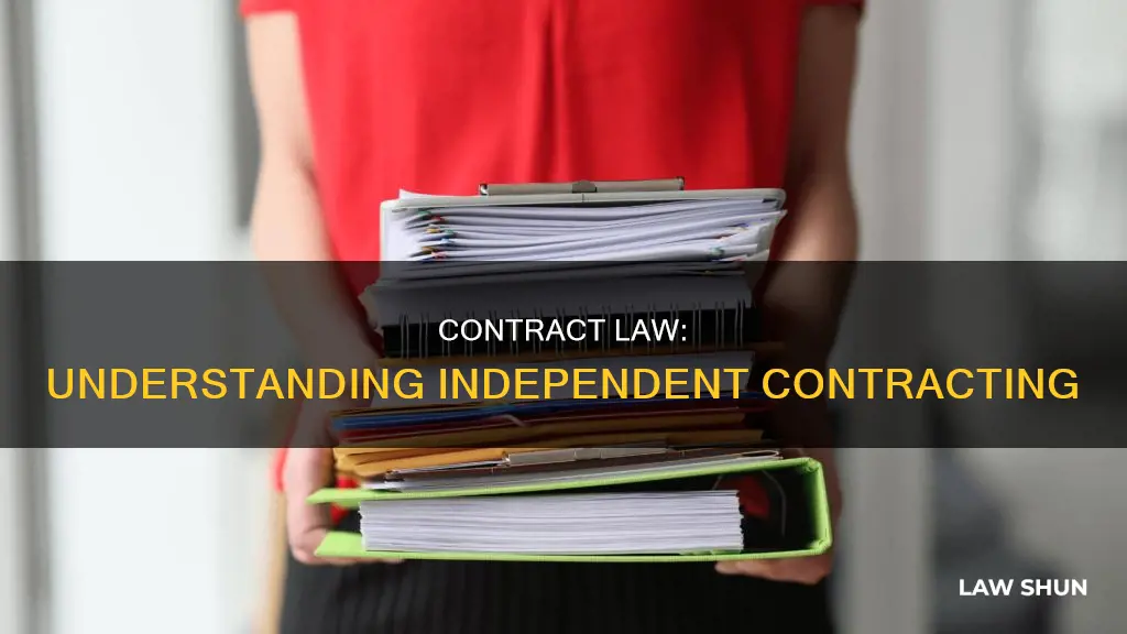 what is a independent contract job by law