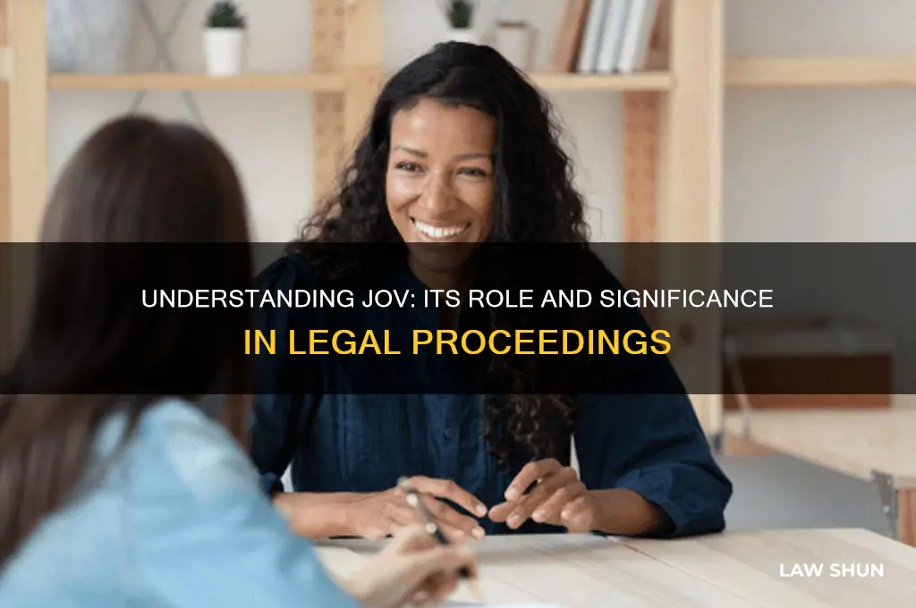what is a jov in the court of law