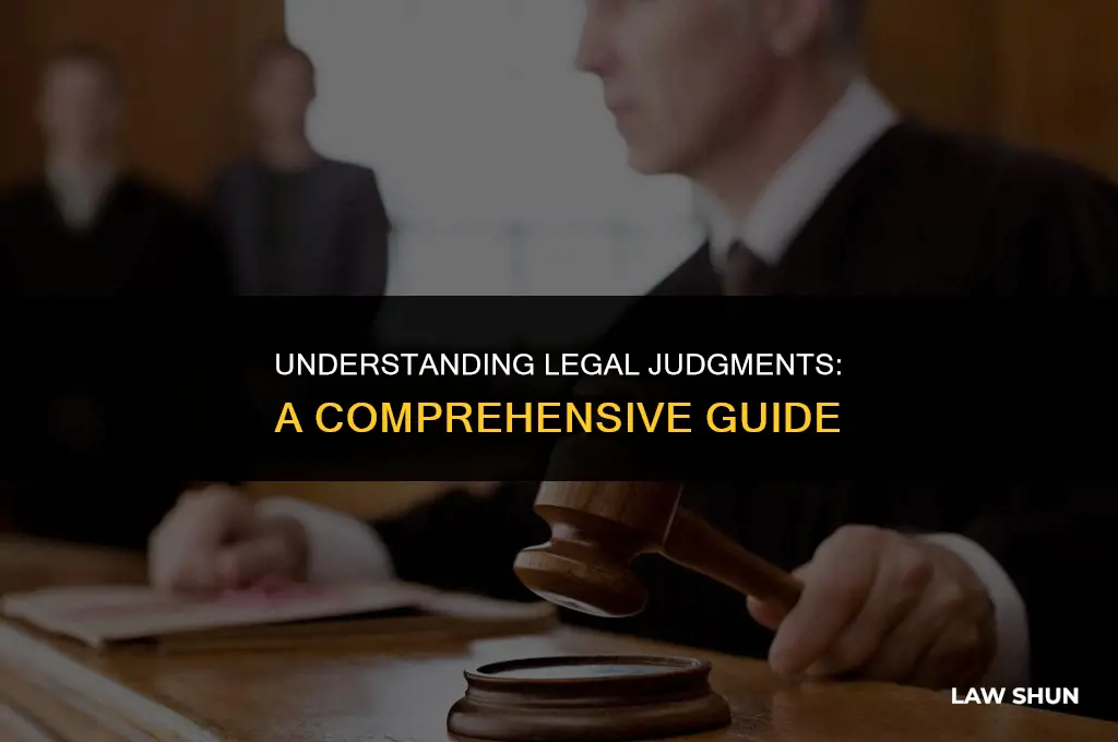 what is a judgement in law