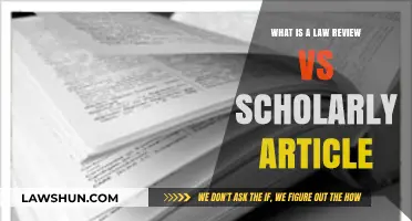 Understanding Legal Scholarship: Law Reviews vs. Scholarly Articles Explained