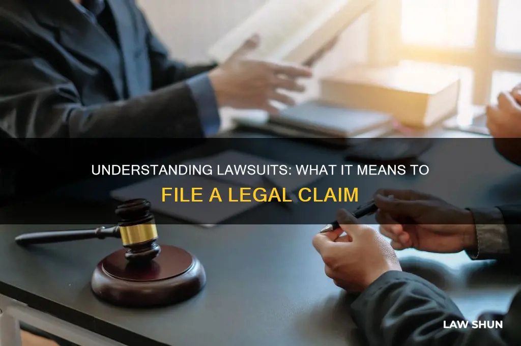 what is a law suite filed