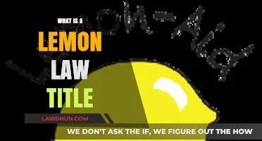 Understanding Lemon Law Titles: Protecting Your Rights as a Consumer