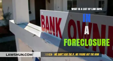 Understanding Key Law Days in the Foreclosure Process: A Guide