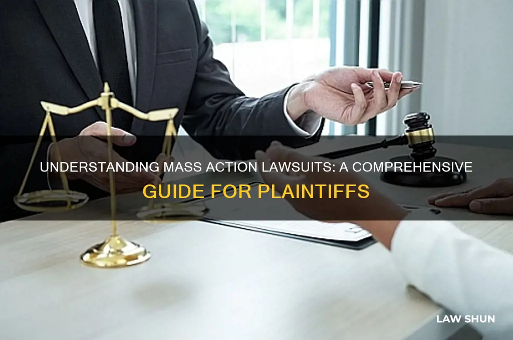 what is a mass action law suit