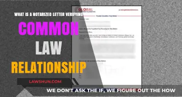 Notarized Letter: Common-Law Relationship Verification