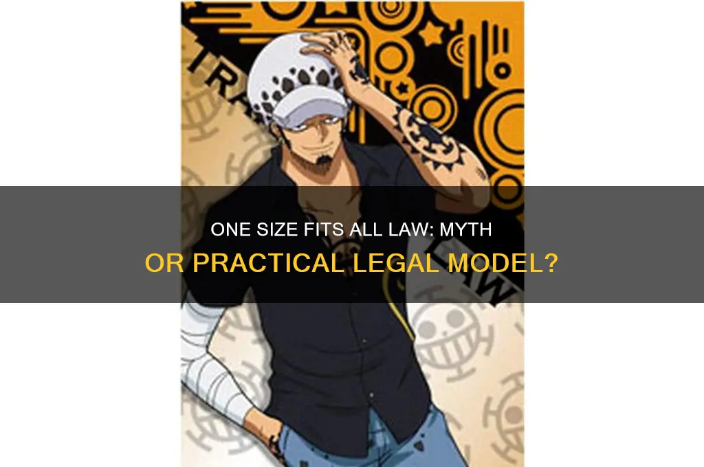 what is a one size fits all model of law