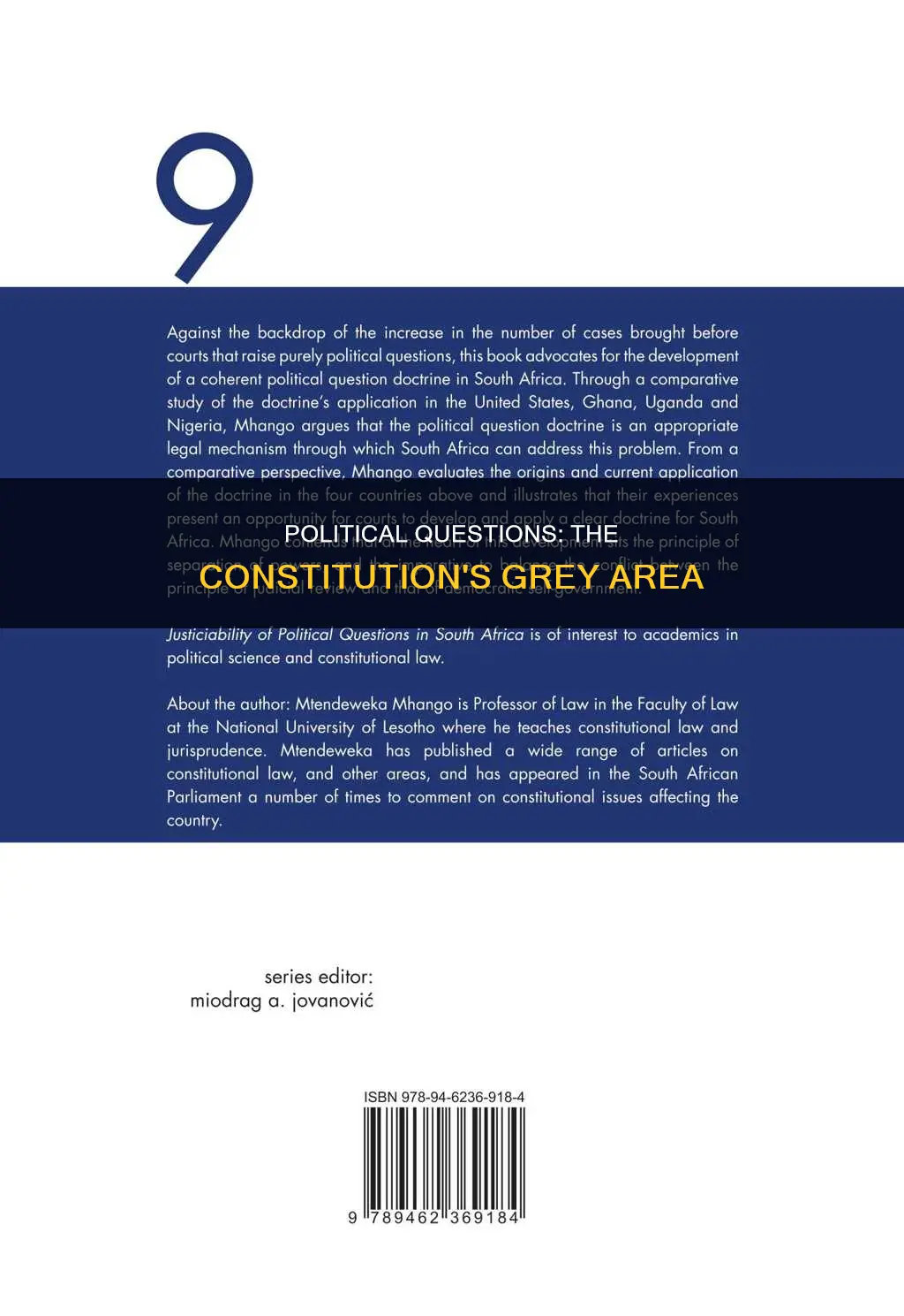 what is a political question in constitutional law