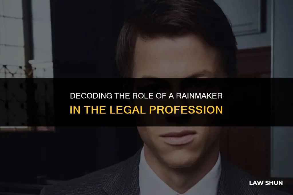 what is a rainmaker in law