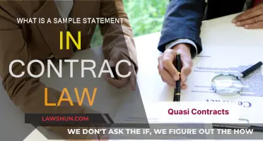 Understanding Sample Statements in Contract Law