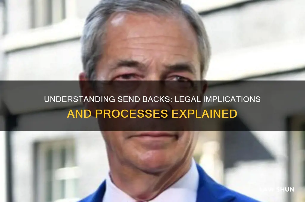 what is a send back regarding law