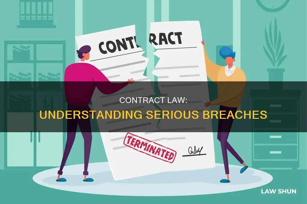 what is a serious breach contract law