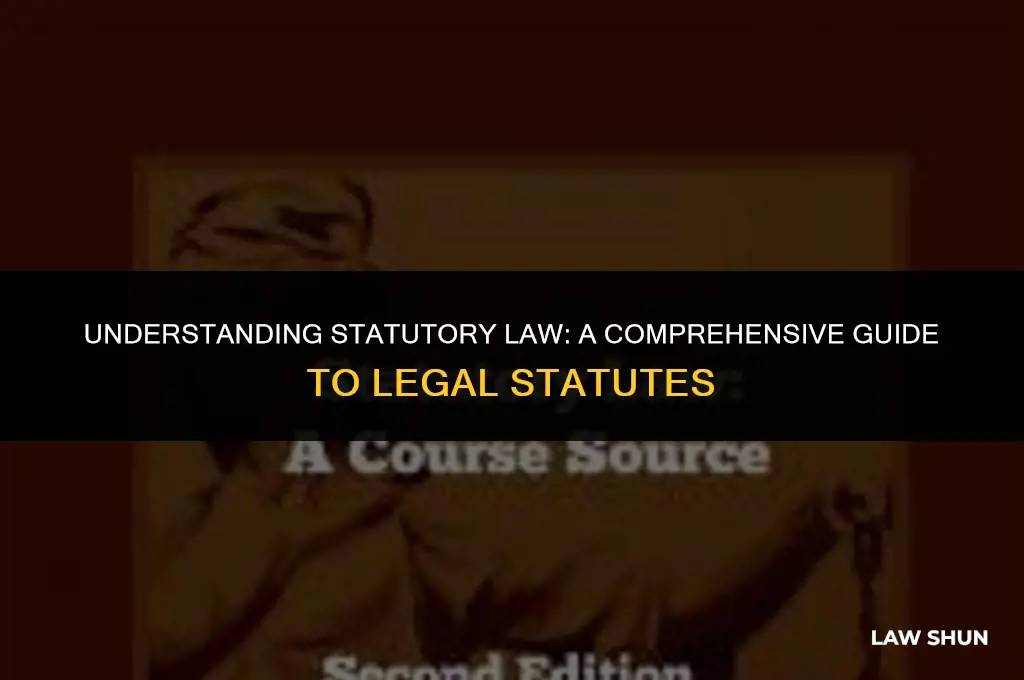 what is a statue in law