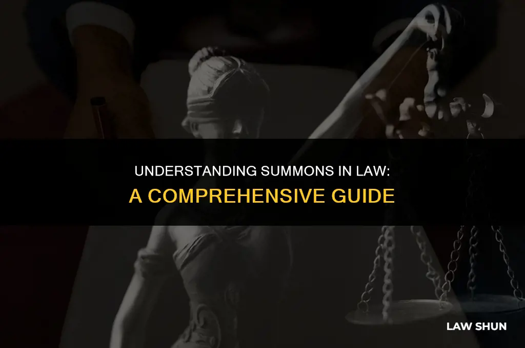 what is a summons in law