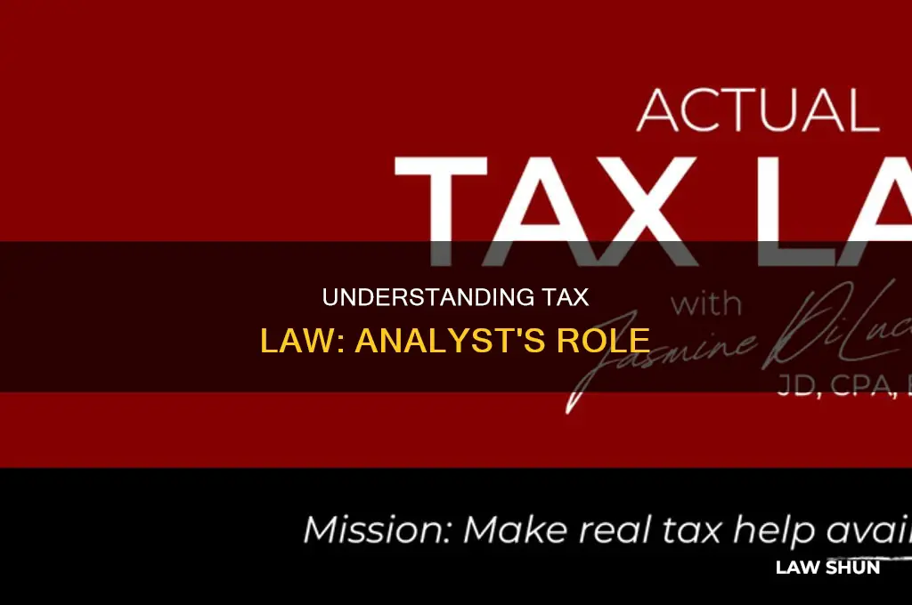 what is a tax law analyst